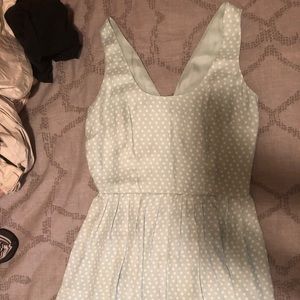 Mint Polkadot Mini Dress